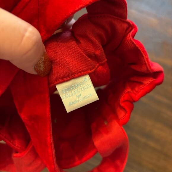 Edgehill Collection Baby Red Velvet Shortalls ~ Newborn ~ NWOT ~ Christmas - Picture 3 of 4